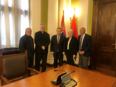 1 April 2021.  National Assembly Speaker Ivica Dacic with the delegation of the Association of Youth Labour Action Participants and Volunteers of Serbia